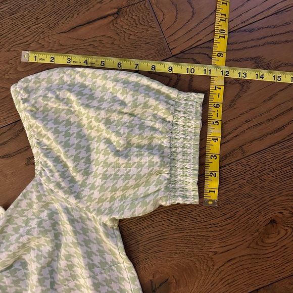 NWT ROXY Summertime Feeling Green & White  checkered Midi Dress Size XL - Picture 14 of 14